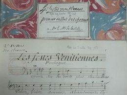 Partition manuscrite du fonds de la Bibliothèque-Musée de l'Opéra